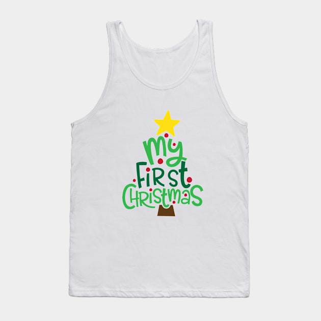 My First Christmas Tank Top by T-shirt Factory